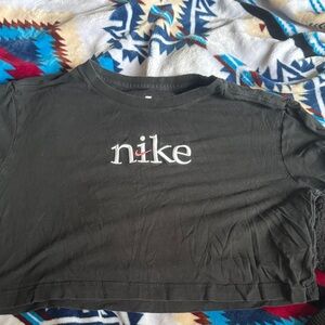Nike black Crop Top